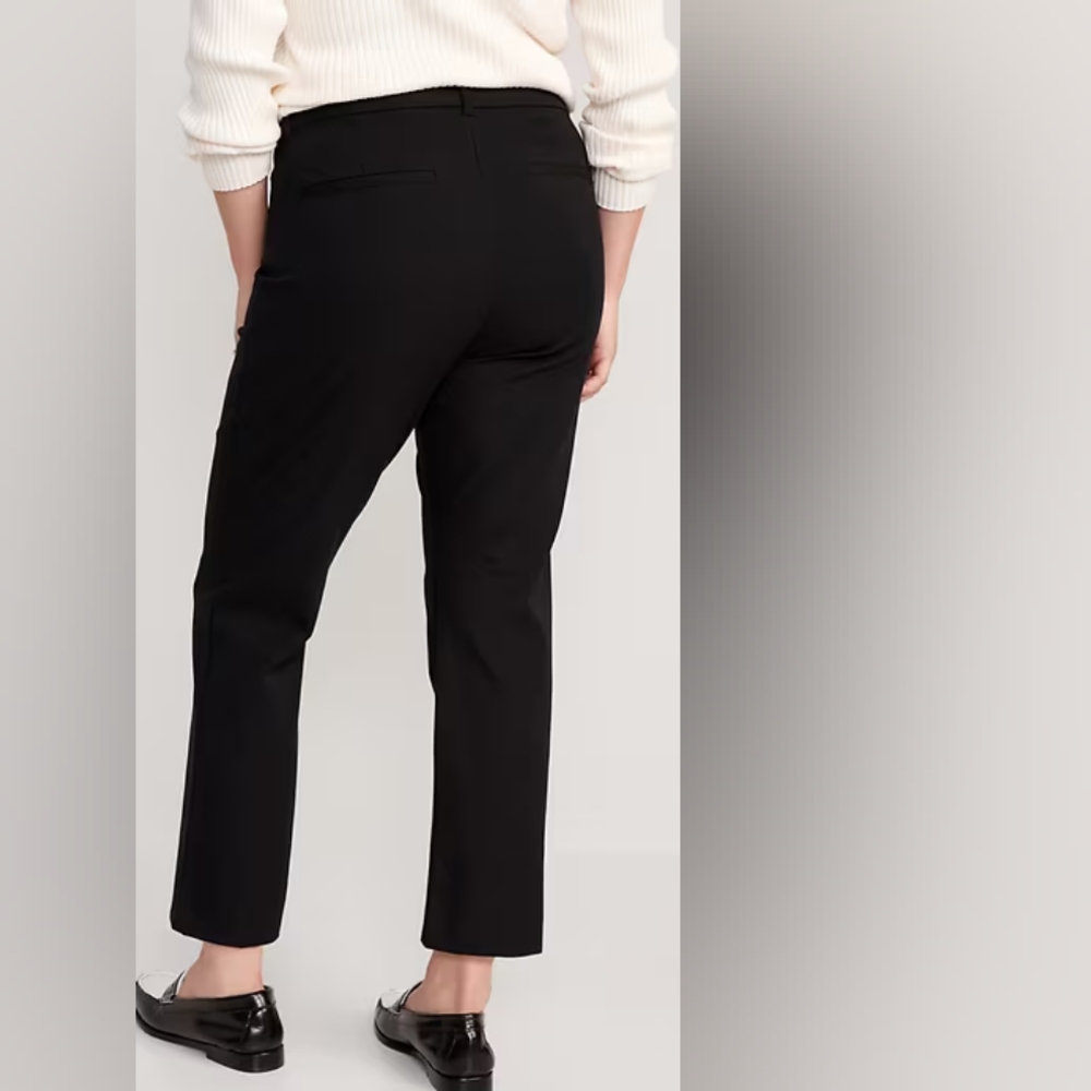 SALE NWT Old Navy High-Waisted Pixie Straight Pants - Picture 4 of 8